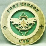 Custom 12" Wood US Army Fort Carson CAB- Free Shipping