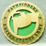 Custom 12" Wood US Army Pathfinders Wall Tribute - Free Shipping - Image 2