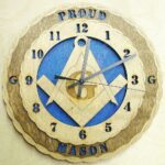 Custom 12" Mason Wall Clock