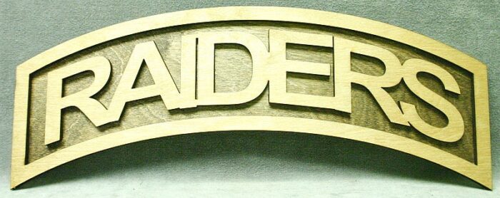 Large 18 inch Raiders Tab - Image 1