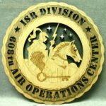 Custom 12" Wood US Air Force 608th AOC ISR Division- Free Shipping