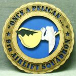 Custom 12" or 18" Air Force 9th Airlift SDN Wall Tribute