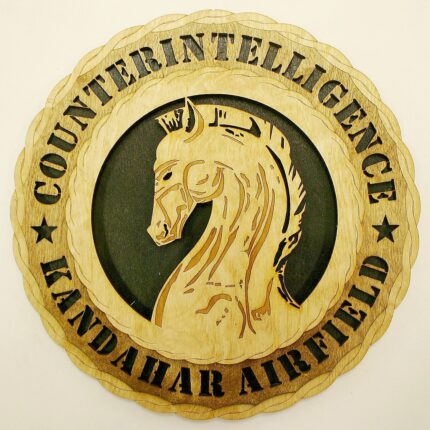 Custom 12" Wood Army Counterintelligence Wall Tribute - FREE SHIPPING