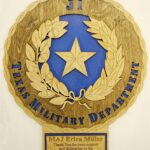 Custom 12" or 18" Texas Military Department Wall Tribute