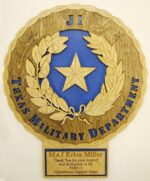 Custom 12" or 18" Texas Military Department Wall Tribute