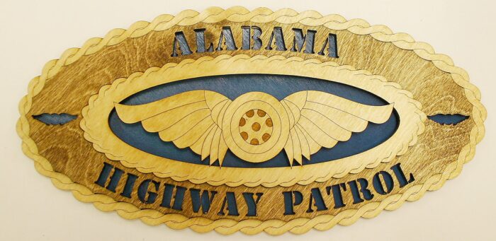 Alabama Highway Patrol Large Oval Wall Tribute - Free Shipping - Image 1