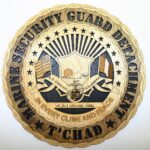 Custom 12"or 18" Marine Security Guard Detachment Wall Tribute