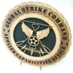 Custom 12" Wood US Global Strike Command Wall Tribute - FREE SHIPPING