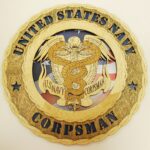Custom 12"or 18" Wood Navy Corpsman Wall Tribute - Image 2