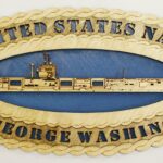Custom 12" Wood Ship USS George Washington CV73  Wall Tribute - Free Shipping