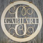 Monogrammed Front Door Ornament