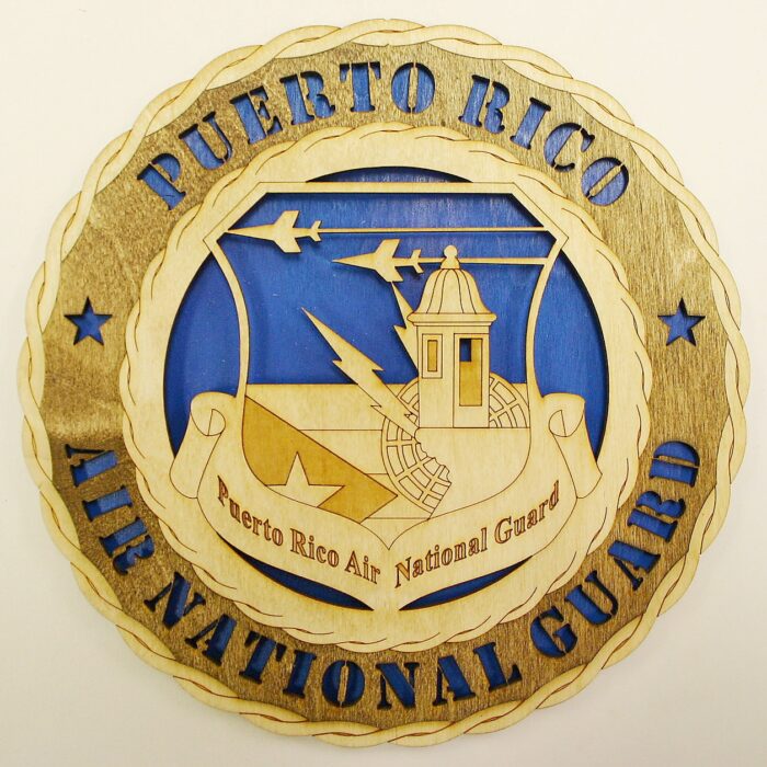 Custom 12"or 18" Puerto Rico Air National Guard Wall Tribute - Image 1
