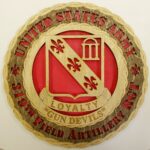 Custom 12"or 18" Wood Army 319th Field Artillery Wall Tribute