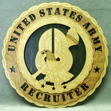 Custom 12" or 18"  Army Recruiter Wall Tribute