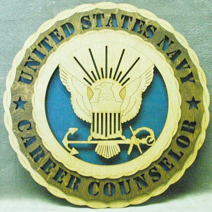 Custom 12"or 18" Navy Career Counselor Wall Tribute