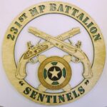 Military Police 231st MP Bn Cutout Wall plaque