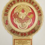 Custom 12"or 18" Wood Army 59th Ordnance BDE Wall Tribute