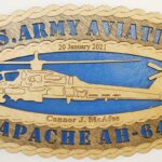 Army Apache Wall plaque