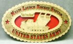 Custom 14 or 18" Army Multi Launch Rocket System Wall Tribute