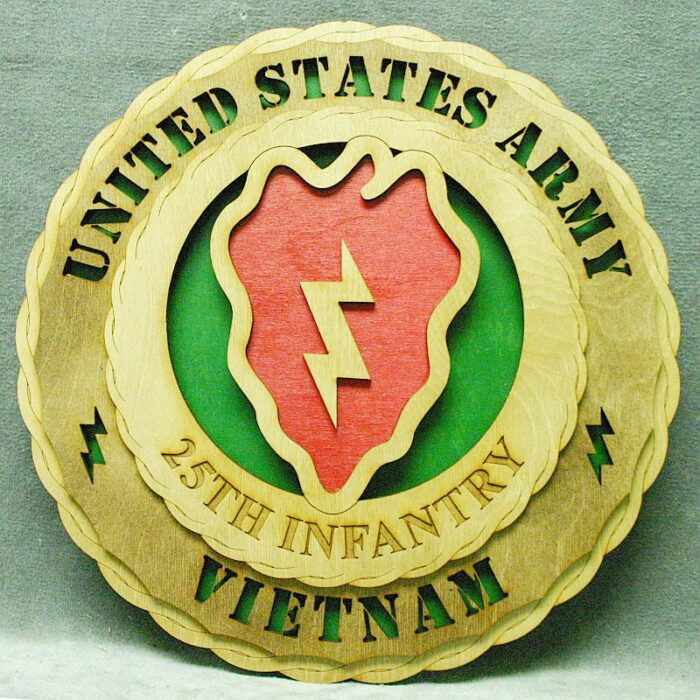 Custom 12" or 18" Army 25th Infantry Wall Tribute - Image 1