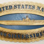 Custom 15 x 7  Wood Ship USS USS Silversides Wall Tribute - Free Shipping