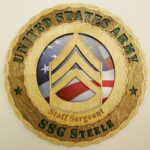 Custom 12" Wood US Army Sergeant 1st Class Wall Tribute - FREE SHIPPING - Image 2