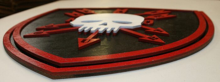 Custom 12" Army 2-22 Charlie Company Wall Tribute - Image 2