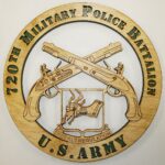 Military Police 720th MP Bn Crossed Pistols Cutout Wall plaque