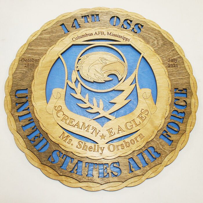 12" and 18"  Air Force 14th OSS Wall Tribute - Image 2