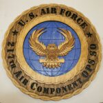 12" and 18"  Air Force 217th Air Ops Wall Tribute