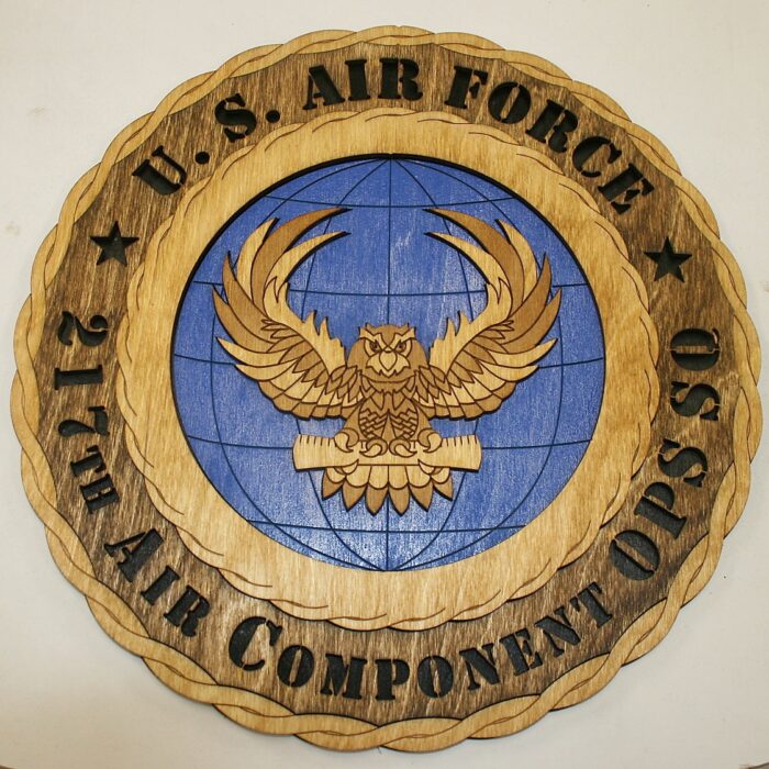 12" and 18"  Air Force 217th Air Ops Wall Tribute - Image 1