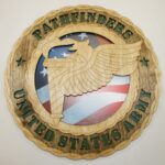 Custom 12" Wood US Army Pathfinders Wall Tribute - Free Shipping