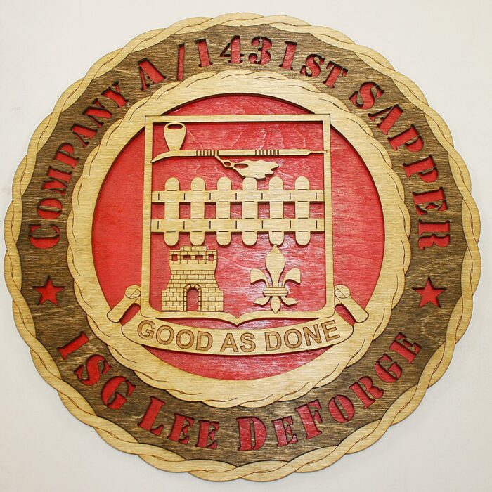 12" and 18"  1431st Sapper Company Wall Tribute - Image 2