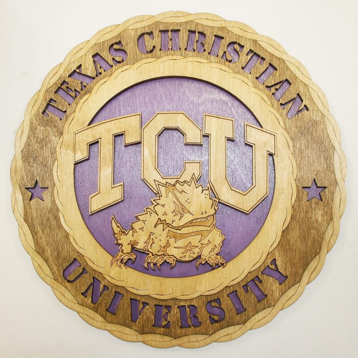 12" and 18"  Texas Christian University Wall Tribute - Image 2