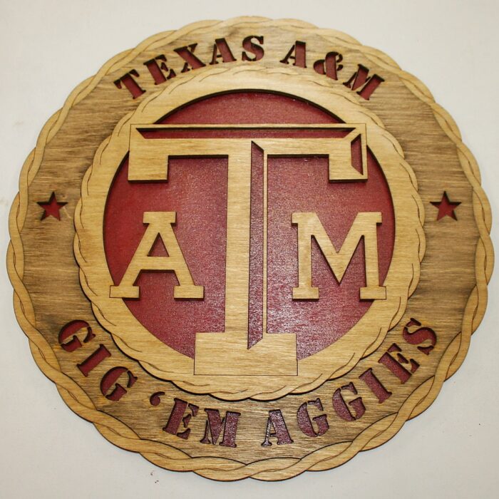12" and 18"  Texas A & M University Wall Tribute - Image 2