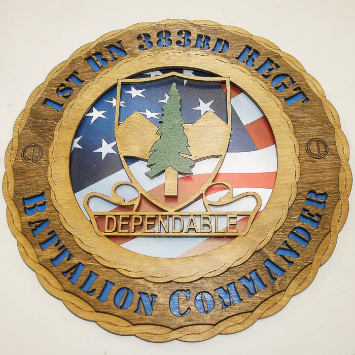 12" and 18" 1-383 Regiment Wall Tribute - Image 2