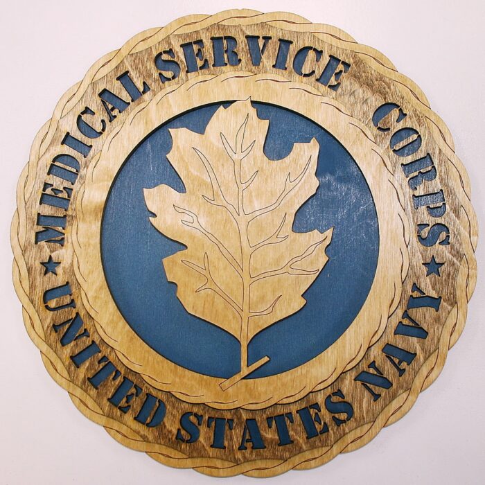 12" and 18"   Navy Medical Service Corps Wall Tribute - Image 1