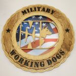 12" and 18" Military Working Dogs Wall Tribute - Image 2
