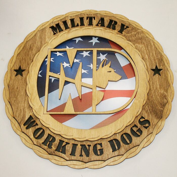 12" and 18" Military Working Dogs Wall Tribute - Image 2
