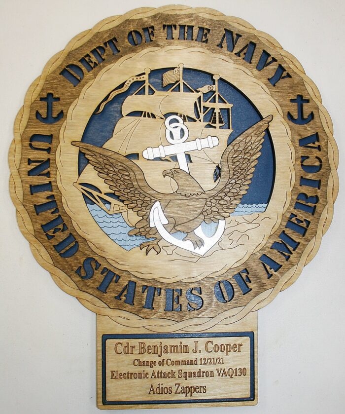 12" and 18" Department of the Navy Wall Tribute - Image 2