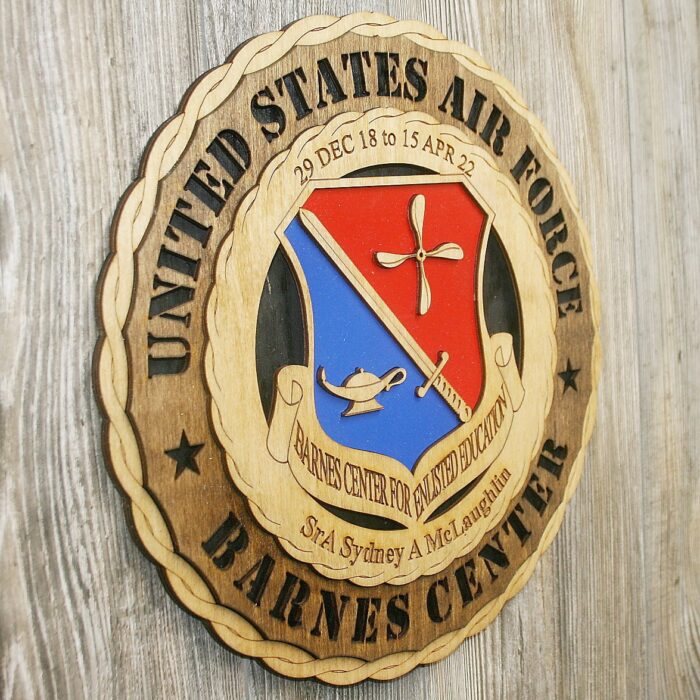 12" and 18" Air Force Barnes Center Wall Tribute - Image 2