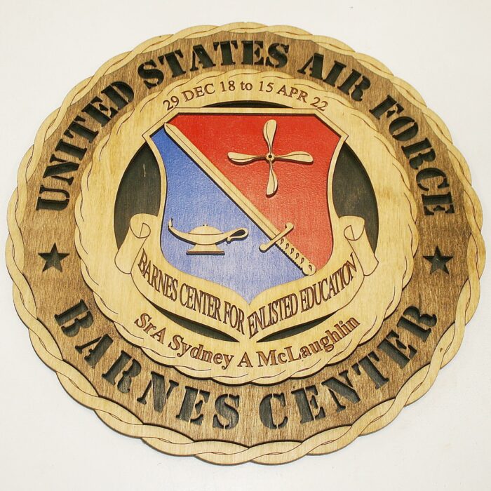 12" and 18" Air Force Barnes Center Wall Tribute - Image 3