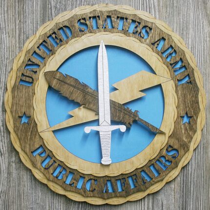 Custom 12" or 18" Army Public Affairs Wall Tribute