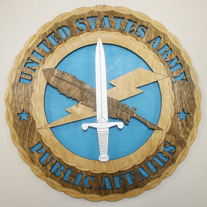 Custom 12" or 18" Army Public Affairs Wall Tribute - Image 3