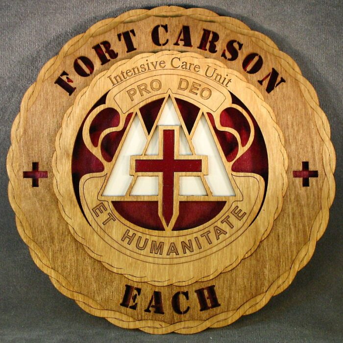 Custom 12"or 18" Wood Army Fort Carson EACH Wall Tribute - Image 2