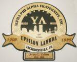 Custom 12"or 18" Alpha Phi Alpha - Upsilon Lambda Fraternity Wall Tribute