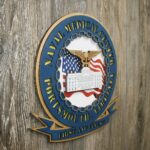 Custom 12" Wood Navy Medical Center Wall Tribute - FREE SHIPPING - Image 3