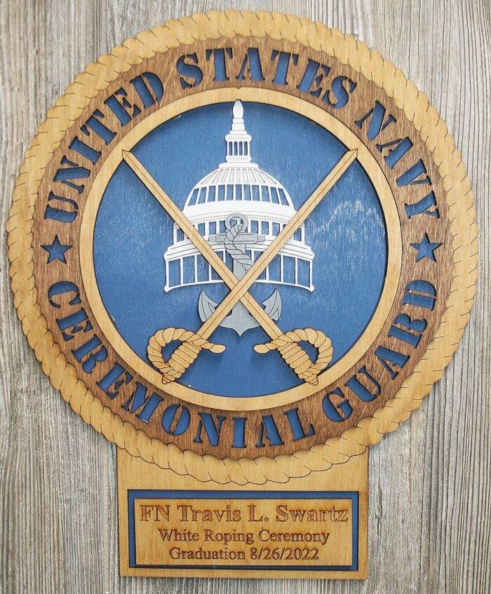 Navy Ceremonial Guard Wall Tribute with  placard - Image 4