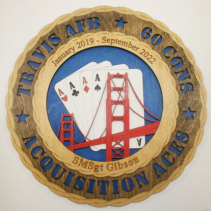 Air Force 60th Contracting SQ Wall Tribute - Image 1