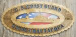 Custom 15 x 7  Wood Ship USCGC Chautauqua WHEC41 Large Oval Tribute - Free Shipping
